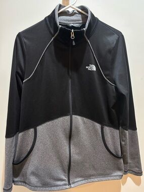The North Face Black and Gray Two-Tone Full-Zip Jacket